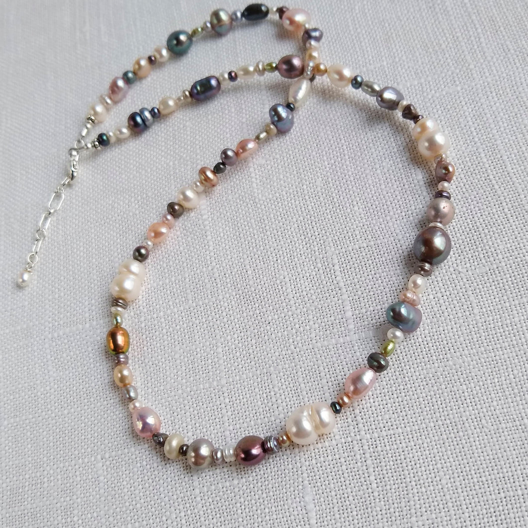 Potpourri Necklace ~ Freshwater Pearls