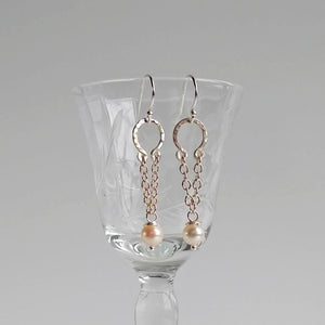 Petite Halo - Pearl Drop Earrings