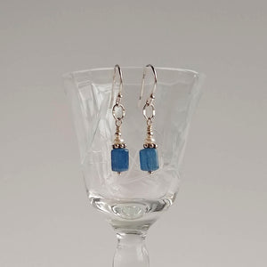 Simple Drop Earring ~ Blue Kyanite